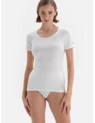 DAGI Tricou de casa cu decolteu rotund - Alb