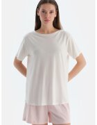 DAGI Tricou lejer din amestec de modal - Alb murdar