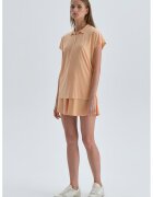 DAGI Tricou polo cu model uni - Piersica