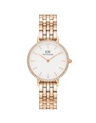 Daniel Wellington DW00100666 Ladies Watch Petite Lumine Bezel 5-Link Melrose 28mm 3ATM