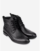 Dasha Ghete barbati confectionate din piele texturata neagra