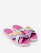 Dasha Sandale tip papuc dama din piele multicolora