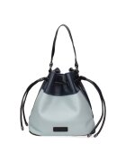 David Jones Geanta bucket de piele ecologica - Albastru deschis/Albastru
