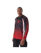 DC Bluza cu maneca lunga pentru barbati - poliester - rosu/bleumarin -