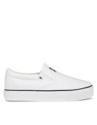 DC Shoes Mocasini dama - WFA3015-1 - alb - tesatura