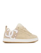 DC Shoes Pantofi sport copii model CEO-V5-10116K - piele naturala - bej