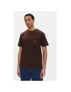 DC Tricou barbati ADYZT05377 - Bumbac/Bumac reciclat - Maro - Maro
