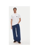 DC Tricou barbati ADYZT05377 - Bumbac/Bumac reciclat - S INTL - Alb