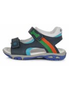 DD Step Sandale din Piele Baieti - Bone - Talpa Flexibila - Bleumarin - AC290-833 - 30 - Bleumarin