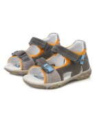 DD Step Sandale din Piele Baieti - Usoare - Inchise la Spate - Gri - AC290-7010B - Gri