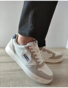 DECAR Pantofi Casual Barbati 9903 Albi Cu Gri Velur - Alb - Alb
