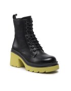 DeeZee Botine dama - 301728368 - Piele ecologica - Negru - Negru