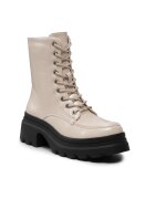 DeeZee Botine dama - 301728498 - Piele ecologica - Bej - Bej