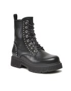 DeeZee Botine dama - Piele ecologica - Negru