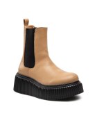 DeeZee Cizme Chelsea dama - Piele ecologica - Maro - Maro