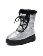 DeeZee Cizme dama argintiu - textil -