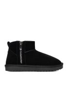 DeeZee Ghete de zapada dama - DZ-80 - piele naturala - negru