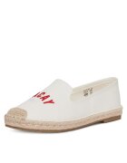 DeeZee Mocasini dama - espadrile - alb - tesatura -