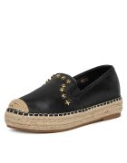 DeeZee Mocasini dama - espadrile negre - piele ecologica