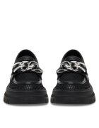 DeeZee Mocasini dama - negru - tesatura 60062D-2