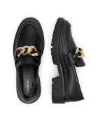 DeeZee Mocasini dama negru textil - Negru