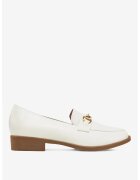 DeeZee Mocasini Sintetic - Alb - Alb