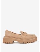 DeeZee Mocasini Textil Bej - Bej