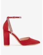 DeeZee Pantofi dama 5905588728405 - Textil - Rosu - Rosu