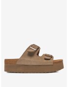 DeeZee Papuci dama din piele naturala - Maro