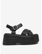 DeeZee Sandale cu platforma Sintetic - Negru - Negru
