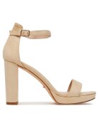 DeeZee Sandale cu toc dama - SE008 - bej