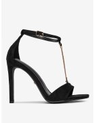 DeeZee Sandale cu toc Negru - Negru