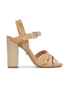 DeeZee Sandale dama - bej - material textil -