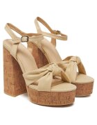 DeeZee Sandale dama model WX2015-S-3RM - bej - tesatura -