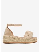 DeeZee Sandale Textil Bej - Bej