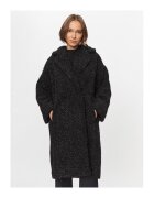 DEHA Palton dama model D93551 - negru - 100% poliester -