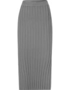 Delicate Love Fusta midi Delicatelove - gri - 100% casmir - pentru femei - set elegant -