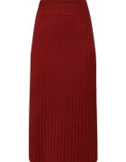 Delicate Love Fusta midi Delicatelove - rosu - 100% casmir - pentru femei - set elegant -