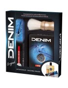 Denim Set cadou Original: Lotiune dupa barbierit - 100 ml + Crema pentru barbierit - 100 ml + Pamatuf