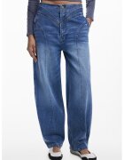 Desigual Blugi boyfriend cu talie medie - Albastru melange