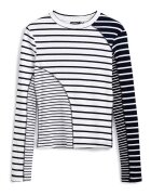Desigual Bluza dama 25SWTK92 - Bumbac/Elastan - Alb - Alb