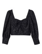 Desigual Bluza dama Blus Don - neagra - 100% poliester - maneca lunga -