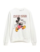 Desigual Bluza de trening cu imprimeu cu Mickey Mouse - Coral/Portocaliu mandarina/Alb murdar