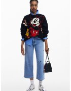 Desigual Bluza de trening cu model Mickey Moose - Rosu/Alb/Negru