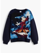 Desigual Bluza de trening cu model Minnie Mouse - Negru/Albastru