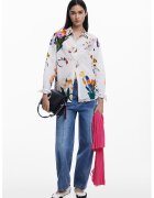 Desigual Camasa cu imprimeu floral - Alb/Multicolor