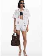 Desigual Camasa cu maneci scurte si broderie - Alb