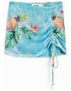 Desigual Fusta cu imprimeu tropical - Verde/Portocaliu/Albastru