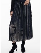 Desigual Fusta evazata cu talie elastica - Alb fildes/Albastru ultramarin