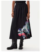 Desigual Fusta trapez neagra - pentru femei